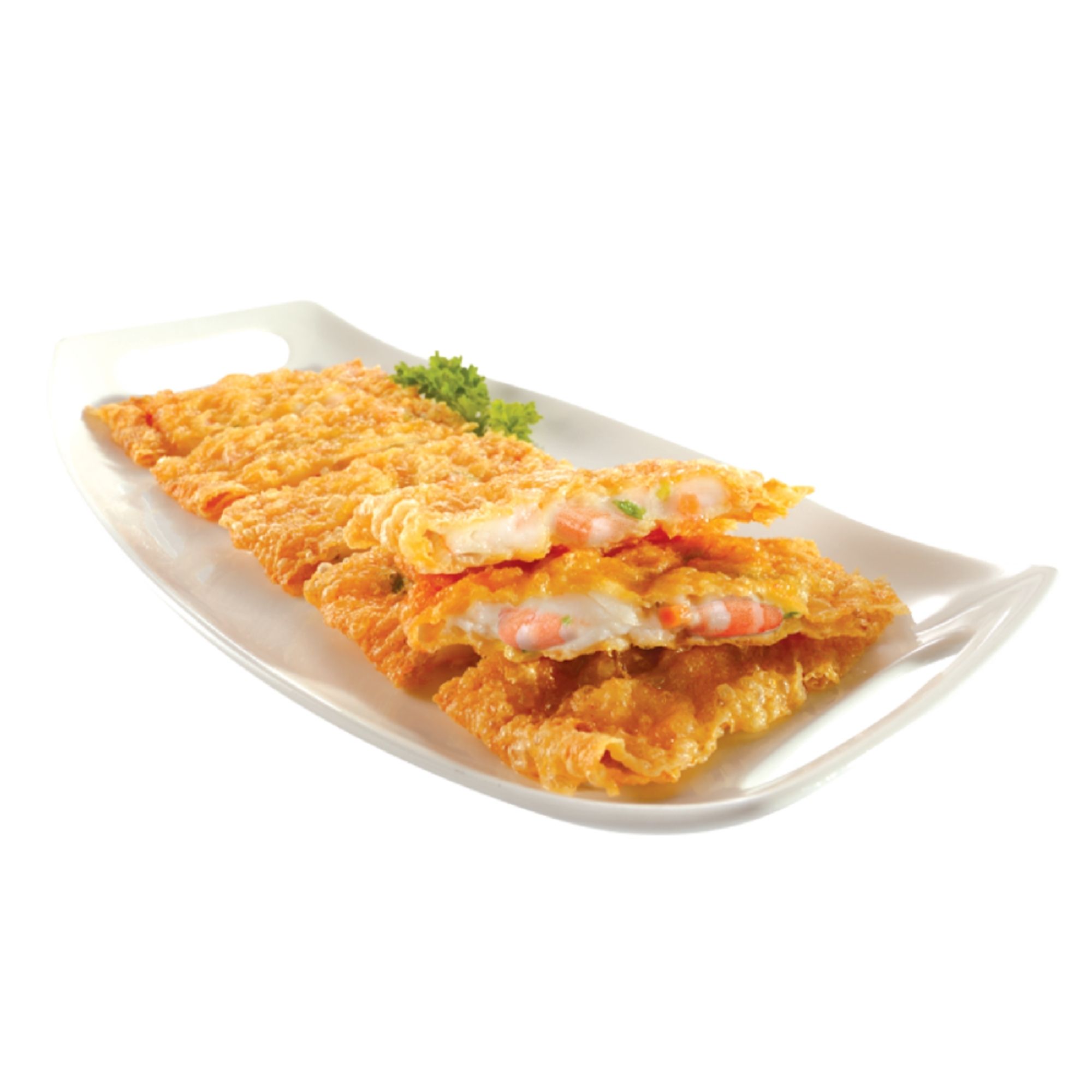 Golden Crispy Prawn Cake